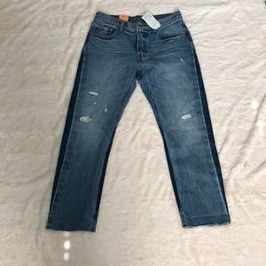 Levi’s 501 high-waisted straight leg jeans